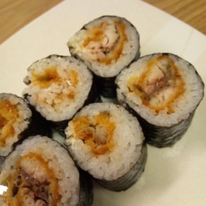 白身魚のフライ巻き寿司